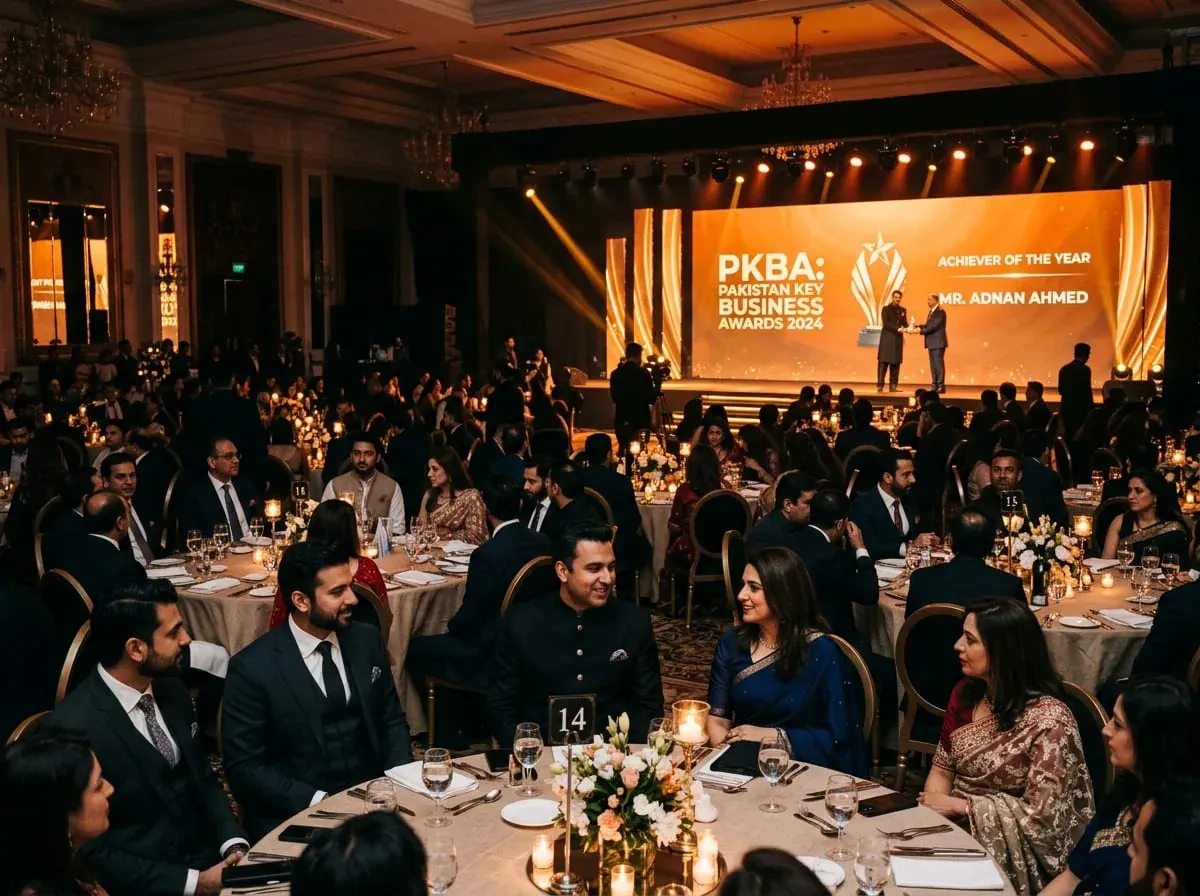 Corporate product launch stage